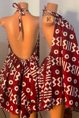 Backless gown